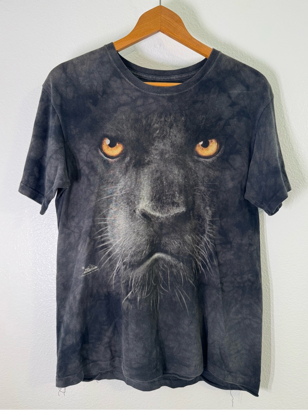 Vintage The Mountain Black Panther Face Tie Dye T Shirt XL 2011 Vincent Hie